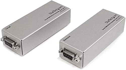 StarTech.com Serial DB9 RS232 Extender over Cat 5 – Up to 3300 ft (1000 meters), TAA (RS232EXTC1)