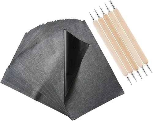 STOBOK 1 Set Practical Carbon Paper Canvas Tracing Paper Tracing Pattern Transfer Paper Useful Carbon Paper Fashion Carbon Paper Graphite Transfer Carbon Paper Single Sided A4 Wooden, 21X29.7CM