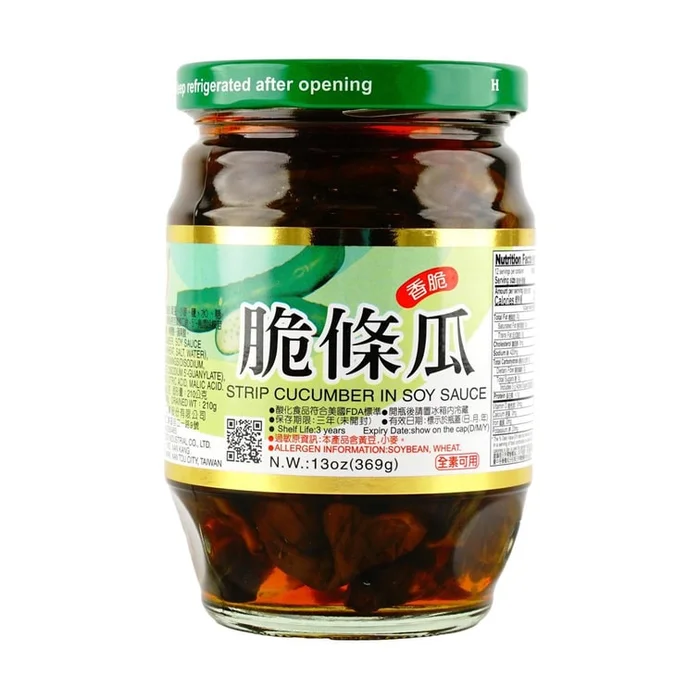 Strip Cucumber In Soy Sauce ,13 oz