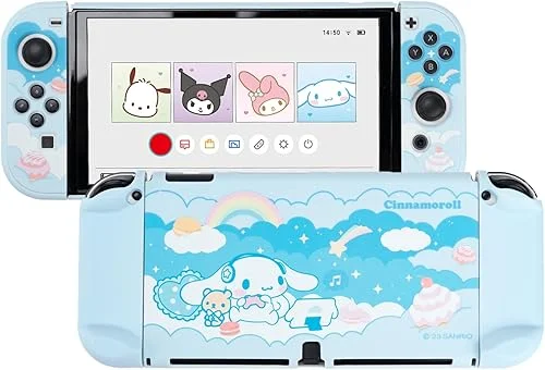Switch Protective Case for Switch OLED,Kawaii Cartoon Protective Shell,Hard PC Slim Cover Case Compatible with Switch OLED Console and Joy Con