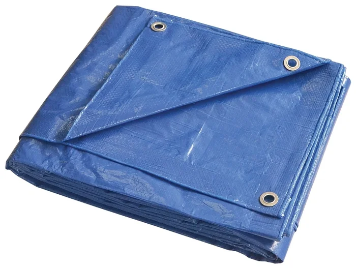 T2020bb90 20 Ft X 20 Ft Medium Duty Blue Tarpaulin, 5 Mil Thick