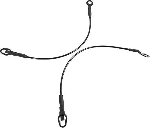 Tailgate Cables Compatible with 1983-1997 Ford F150 F250 F350 Tail Gate Lift Support Cable Straps Zinc-Plated Steel Rear Left & Right Side