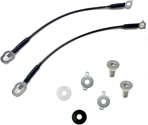 Tailgate Support Cable Straps, Compatible with 2007-2021 Toyota Tundra, Length 17-3/4′, Replaces 65770-0C060 65770-0C070
