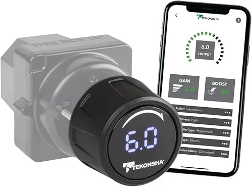 TEKONSHA 90920 Prodigy iD Smart Phone Configured Brake Controller for Trailers with 1-4 Axles, Compatible with Ford, GM, Chevy, Dodge, RAM, Toyota, Jeep (Please Verify Vehicle Compatibility