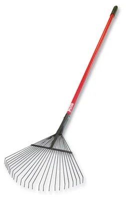 Thatching / Leaf Rake, Heavy-duty Steel, 63-in. Fiberglass