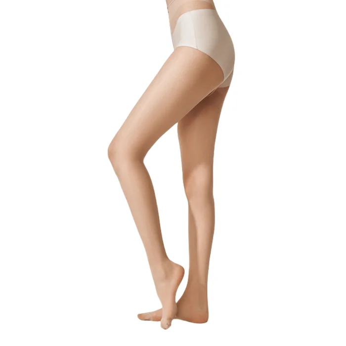 Thin Pantyhose Cut Freely Anti Hook Silky Smooth Leg Artifact Healthy Skin Color One Size 2 Pairs