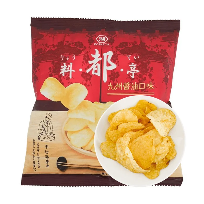 Thinly Sliced Potato Chips Kyushu Soy Sauce Flavor 1.02 oz