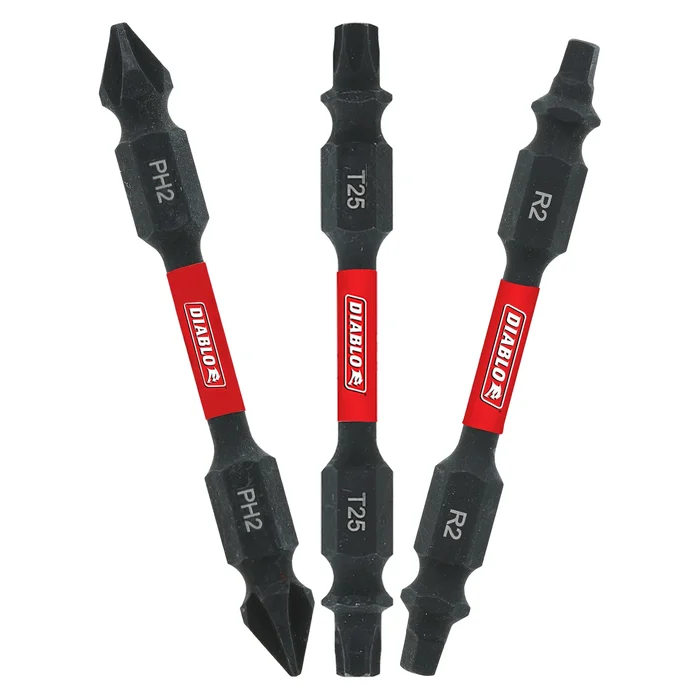 Three-piece Assorted Drill Bit Set, 2.5-inch Length