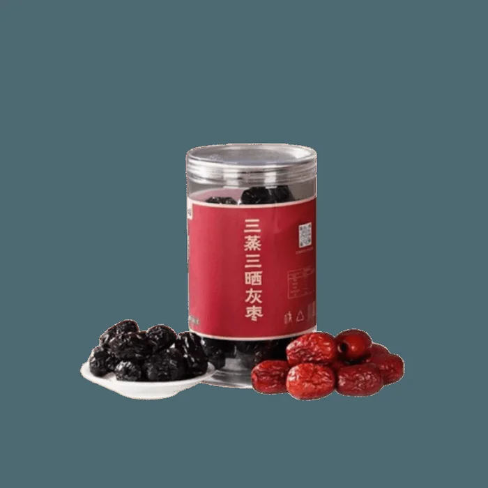 Three-steamed and three-sun-dried jujubes: 245g per bottle