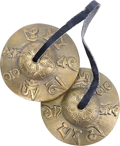 Tibetan Tingsha Bells Yoga Chimes – Mantra Tingsha Cymbals Tibetan Chimes Tibetan Meditation Bells for Meditation – Finger Cymbals Tibetan Bells Chime