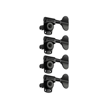 Titan® electric bass black chrome set 4 4-in-line