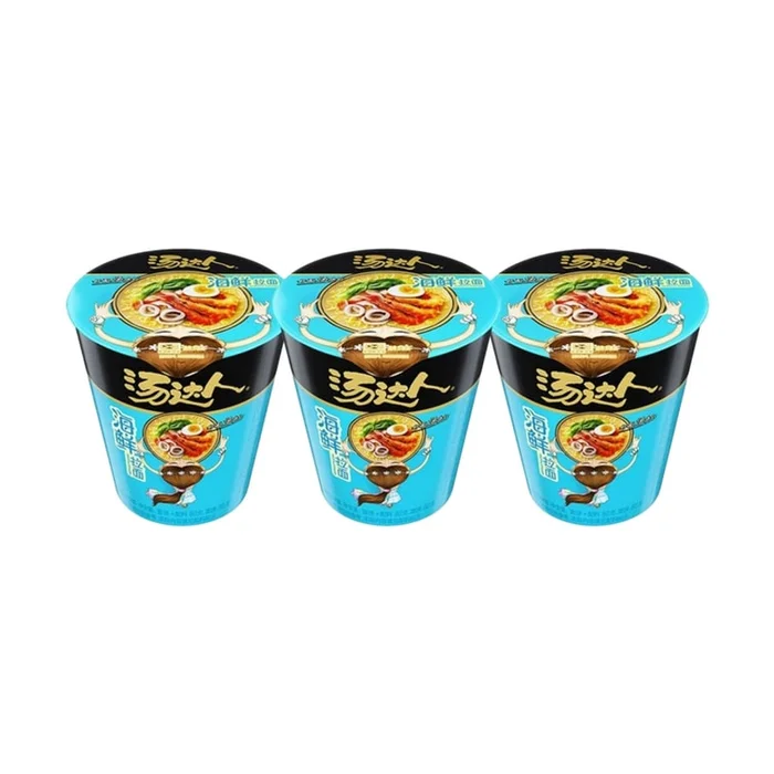 Tongyi Yuda instant noodles and seafood ramen about 80g *2 cups