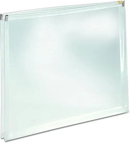 Tops Globe-Weis/Pendaflex Zip Envelope, Letter Size, 5-Pack, Clear (84190GW)