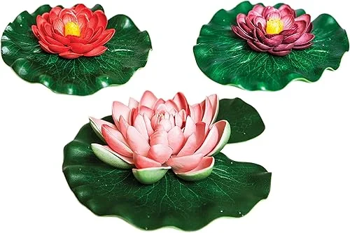 TotalPond A16532 Pond Floating Lilly Pad, 3-Pack