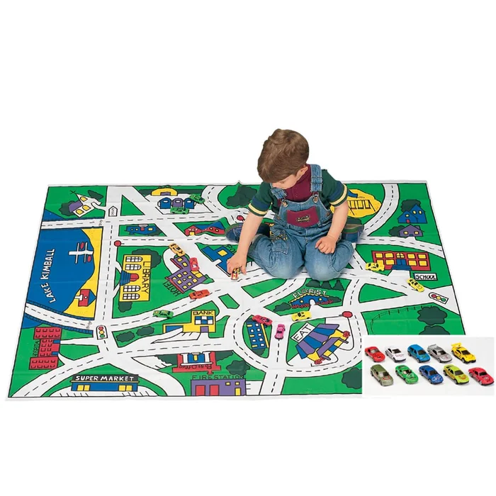 Toy Car Floor Mat and Car Set