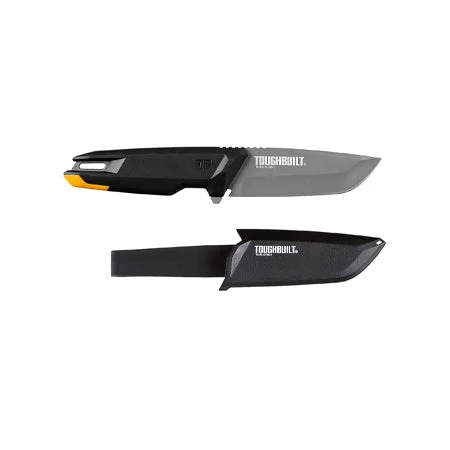 Tradesman Knife – Heavy-duty Sheath with Belt Clip – 4” Titanium Drop Point Blade – (TB-H4S-40-TMK-2)