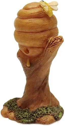 Treasure Gurus Honeycomb Bee Honey Hive Mini Fairy Figurine Dollhouse Accessory Garden Decor