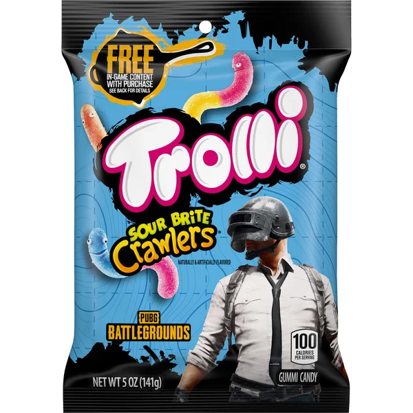 Trolli Gummi Candy, Sour Brite Crawlers, Halo Infinite