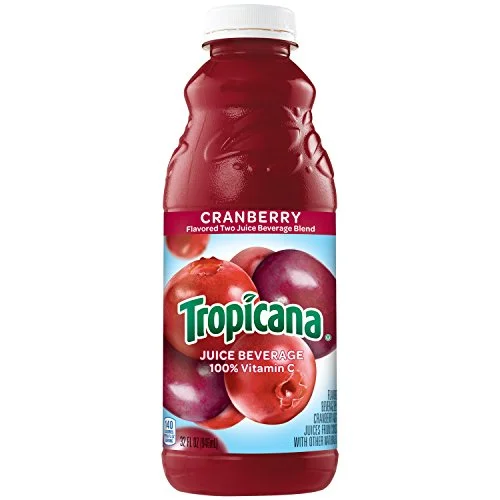 Tropicana Cranberry Juice Beverage, 32 Ounce Bottle