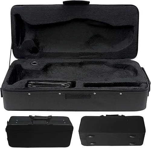 Trumpet Case Anti-Vibration Waterproof Trumpet Gig Bag 3 Compartments with Carry Straps & Front Pocket Oxford Cloth Portable Trumpet Case Backpack