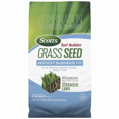 Turf Builder Grass Seed Kentucky Bluegrass Mix, 5.6 Lb., Covers 1240 Sq. Ft.