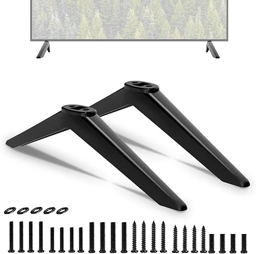 TV Leg for Element TV Stand Legs, for Element E1AA32R-G E2AA32R-C E1AA32R-T E1AA32N E4AA43R E4AA43N E500AC50C E4AA55N E4AA55R-T, for Element Roku TV Legs Xumo TV Stand Replacement with Screws