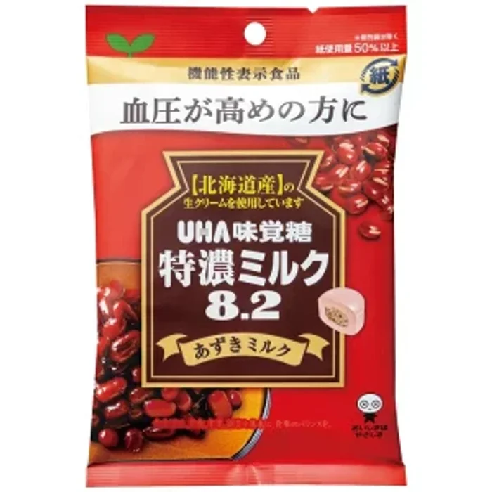 UHA Mikaku Candy Extra Rich Milk Candy 8.2 Using Cream from Hokkaido Red Bean Milk Flavor 85g