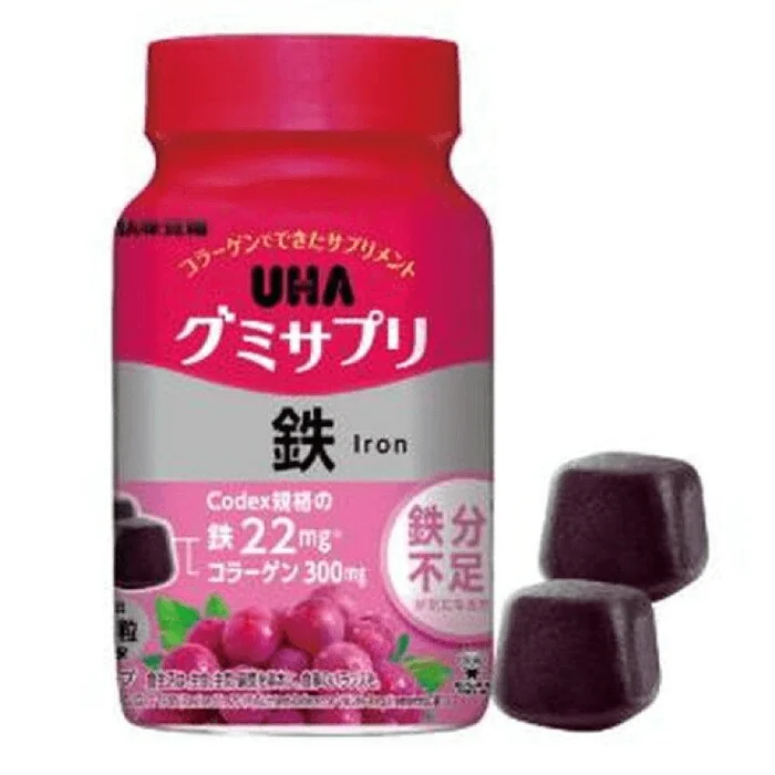 UHA Mikakuto Gummy Supplement Iron [30 days, bottle, 200g]