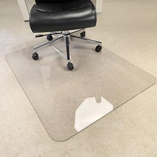 [Upgraded Version] Crystal Clear 1/5′ Thick 47′ x 35′ Heavy Duty Hard Chair Mat, Can be Used on Carpet or Hard Floor