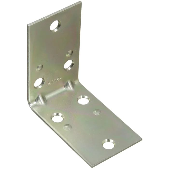 V121 Series N285-569 Corner Brace, 2-1/2 In L, 1-1/2 In W, 2-1/2 In H, Steel, Zinc