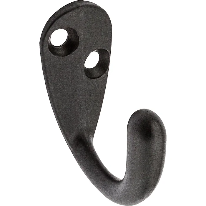 V162 N330-795 Cloth Hook, 35 Lb, 1-hook, Zinc, Oil-rubbed Bronze, 2/pk
