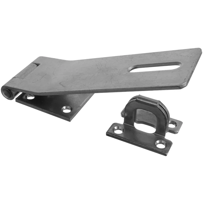 V30 Series N102-517 Safety Hasp, 7 In L, 2-1/2 In W, Steel, Zinc, 0.36 In Dia Shackle