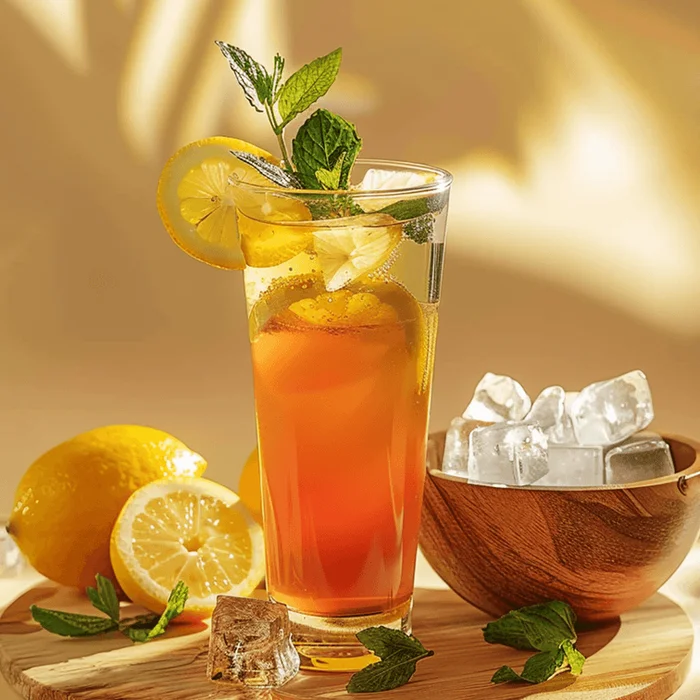 【Value Pack】Genki FOREST Lemon Ice Tea ,Sweetened Tasty Lemon Tea,Less Than 1% Juice 450ml*6