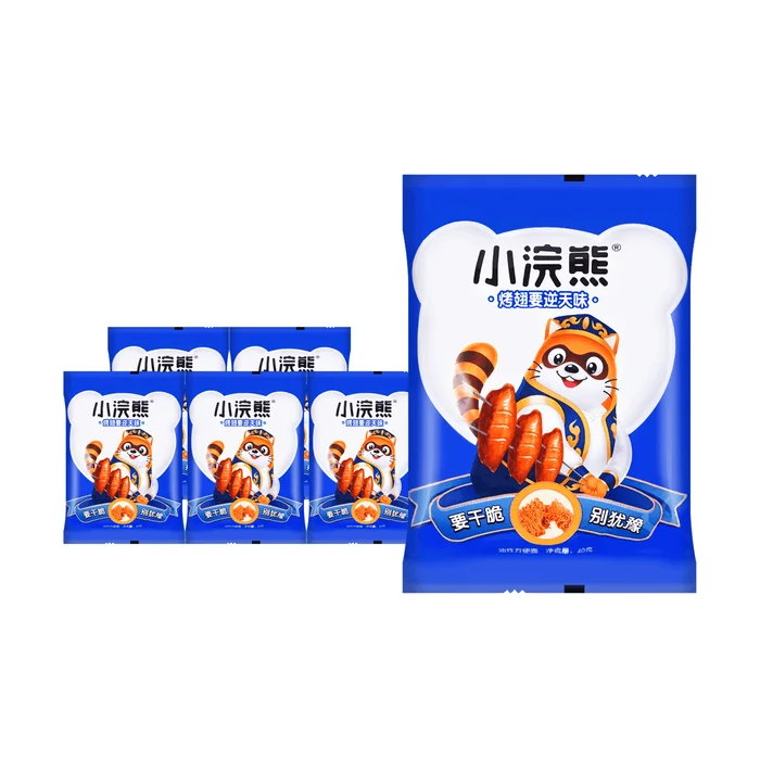 【Value Pack】Little Raccoon Crispy Noodles – New Orleans Grilled Wings Flavor, 6 Packs* 1..23oz