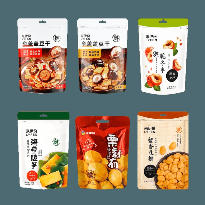 【Value Pack】LYFEN Assorted Snack Gift Pack – 6 Varieties,27.19oz