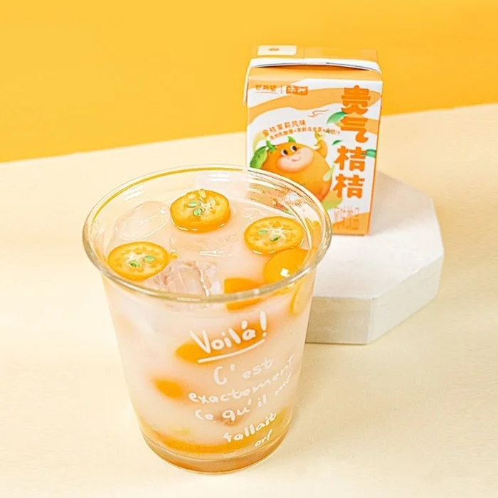 【Value Pack】Noble Orange Kumquat Jasmine Lactic Acid Flower Fruit Tea, 6.76 Fl oz*6 Packs