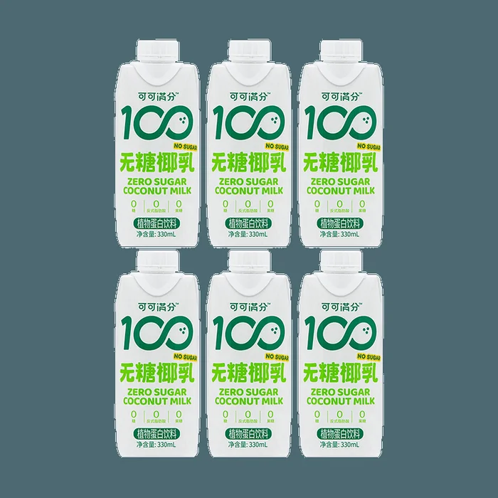 【Value Pack】Sugar Free Coconut Milk 11.16 fl oz * 6 【Yami Exclusive】
