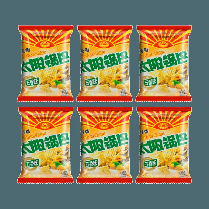 【Value Pack】TAIYANG Sun Rice Chips Five Spices Flavor 50g*6