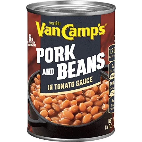 VAN CAMP’S Pork and Beans, 15 oz.