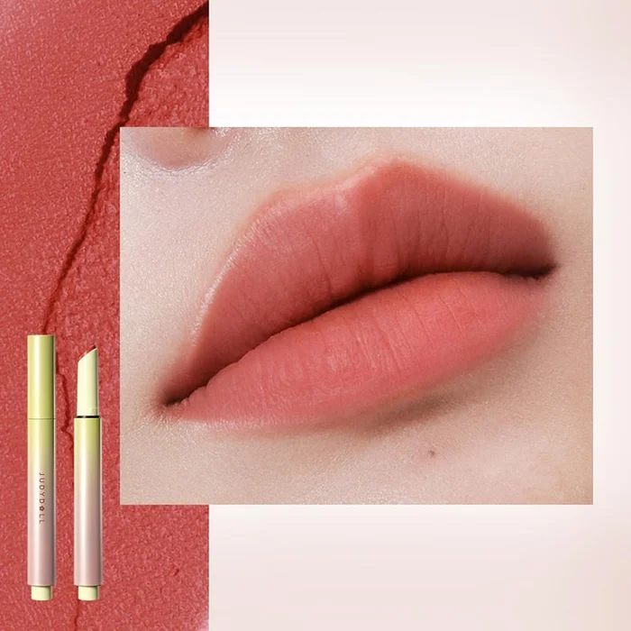 Velvet Matte Lip Mud Pen, Velvet Mousse + VeilBlur, #03 Warm-Toned Misty Pink – Brightens Warm Skin Tones