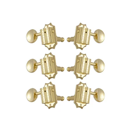 Vintage deluxe gold w/ Metal button set 6 3+3