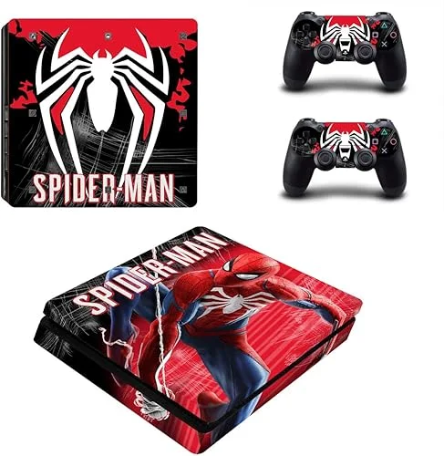 Vinyl Decal Skin Stickers Super Hero Cover for PS4 Slim S Console Controllers