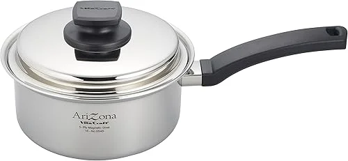 Vitacraft 8545 One-Handed Pot, Arizona, 6.7 inches (17 cm), Recipe Included, Silver