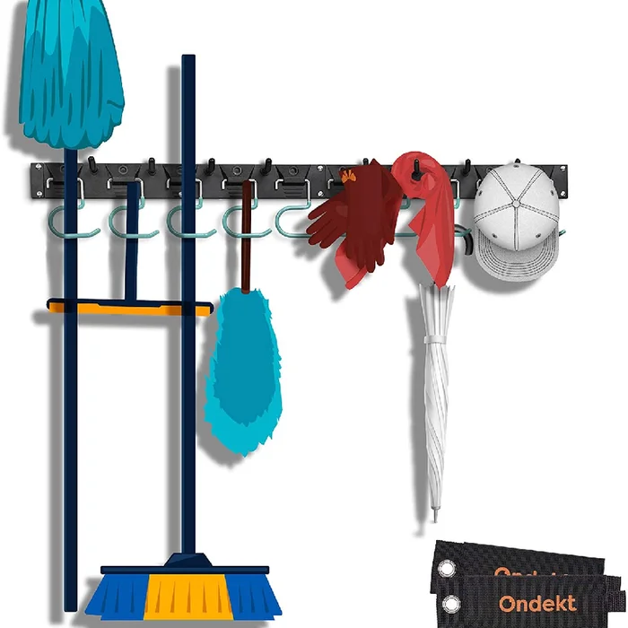 Wall-Mounted 64-Inch Adjustable Garden Storage Rack