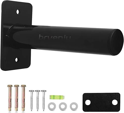 Wall Mounted Weight Plate Rack Storage, Steel Wall Mounted Weight Plate Holder Fits 2′ Plates for Home Gyms, Garages, and Power Racks