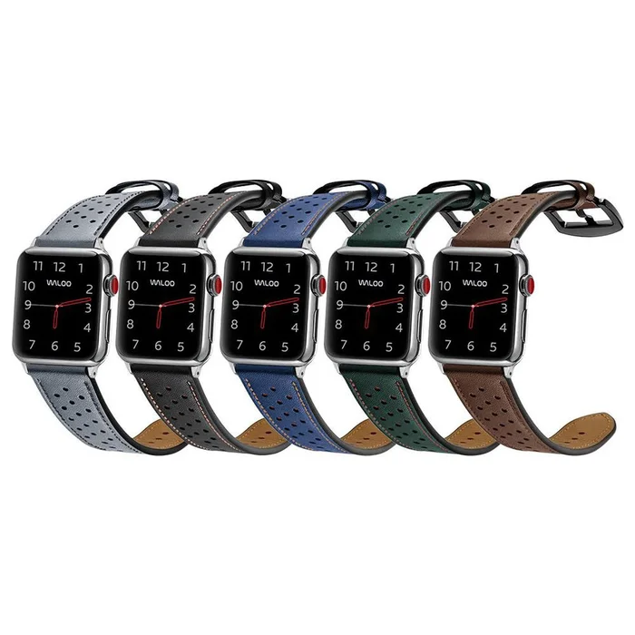 Waloo Breathable Leather Band for Apple Watch