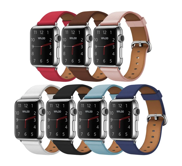 Waloo® Classic Leather Band for Apple Watch Series 1-7