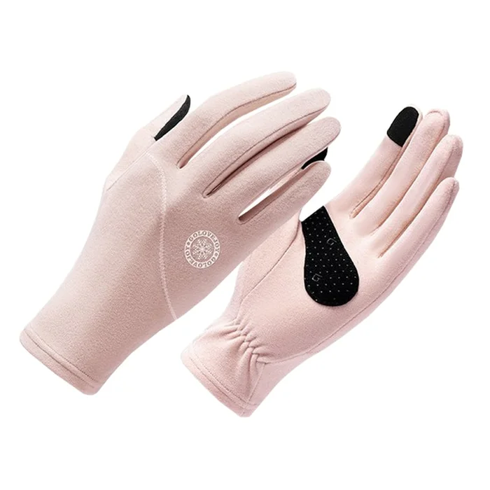 Warm Gloves Thickened Outdoor Riding Sports Touch Screen Gloves PINK 1pc