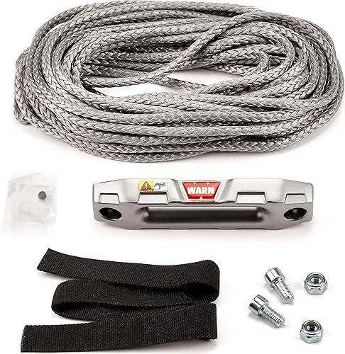 WARN 100970 Accessory Kit – Epic Synthetic Rope for ATV and UTV Winch: 1/4′ x 50'