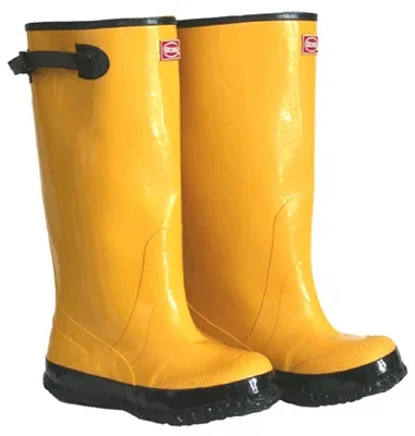 Waterproof Over-the-shoe Knee Boots, Yellow, 17-in., Size 9